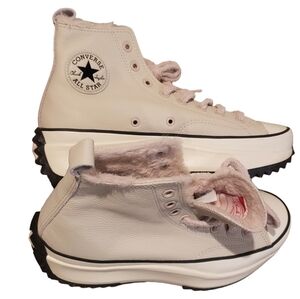 Converse Run Star Hike Cozy Club Platform Sneakers Womens NEW